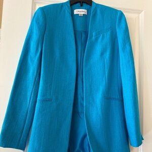 Calvin Klein Blazer Teal sz 0